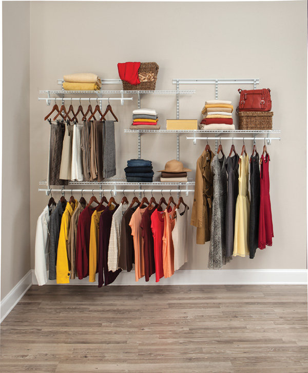 Closetmaid Adjustable Clothes Storage System up to 244cm Wide & Reviews Wayfair.co.uk